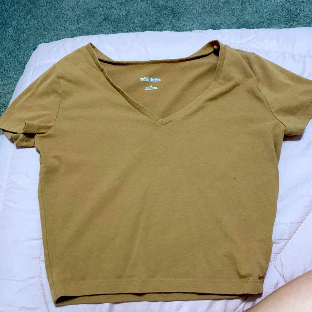 Small Brown crop top